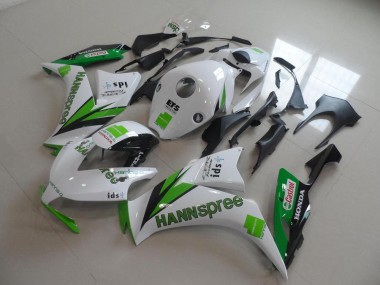 Carénages Moto Honda CBR1000RR 2012-2016 - Blanc Vert Noir Brillant Hannspree