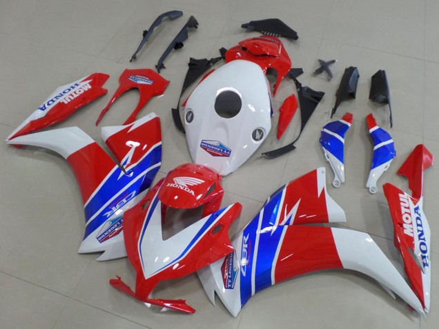 Carénages Moto Honda CBR1000RR 2012-2016 - Blanc Rouge Bleu TT Legends