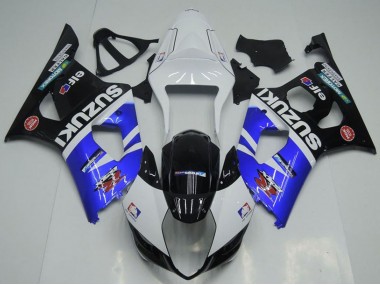 Carénages Moto Suzuki GSXR 1000 2003-2004 - Blanc Bleu Noir Rouge Elf