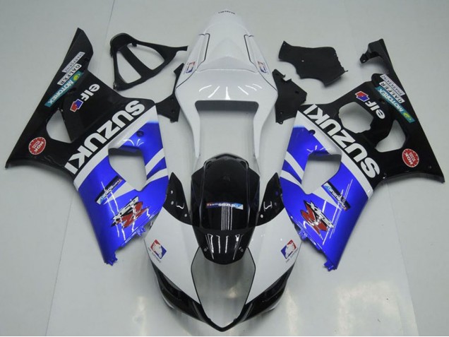 Carénages Moto Suzuki GSXR 1000 2003-2004 - Blanc Bleu Noir Rouge Elf