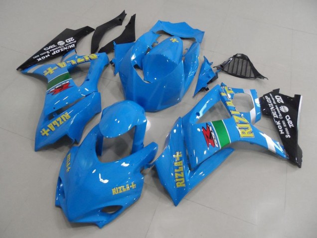 Carénages Moto Suzuki GSXR 1000 2007-2008 - Bleu Jaune Noir Rizla Courses