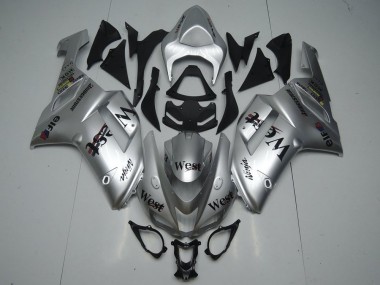 Carénages Moto Kawasaki ZX6R 2007-2008 - Argent West