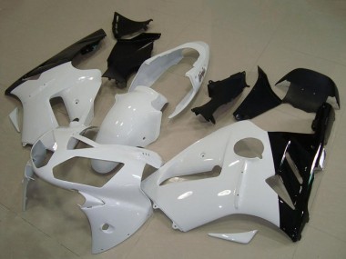 Carénage Moto Kawasaki ZX12R 2002-2006 - Blanc Noir Brillant