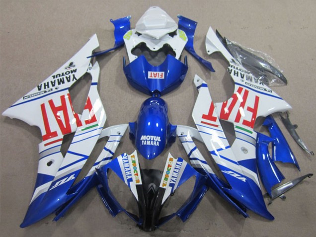 Carénages Moto Yamaha YZF R6 2008-2016 - Blanc Bleu Rouge Motul Fiat