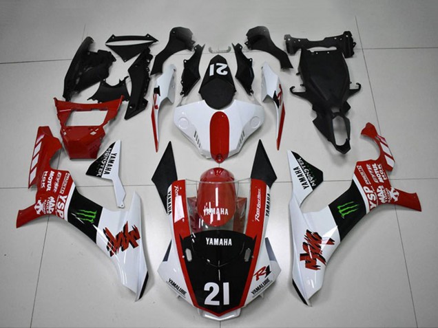 Carénages Moto Yamaha YZF R1 2015-2019 - Blanc Rouge Noir Brillant Vert Monstre Motul YSP