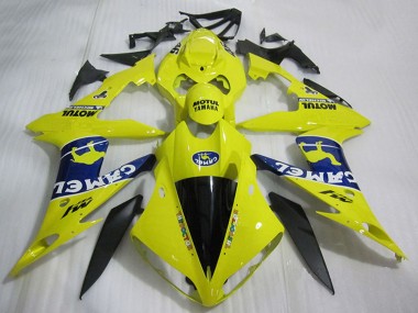 Carénages Moto Yamaha YZF R1 2004-2006 - Jaune Bleu Noir Blanc Chameau Motul