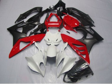 Carénages ABS BMW S1000RR 2009-2014 - Blanc Rouge Noir Mat