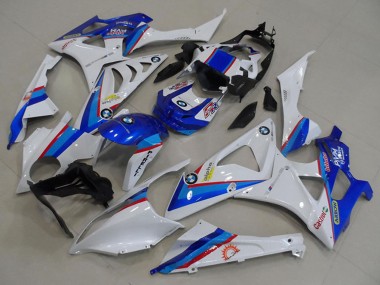 Carénages Moto BMW S1000RR 2009-2014 - Blanc Rouge Bleu Castrol Pirelli