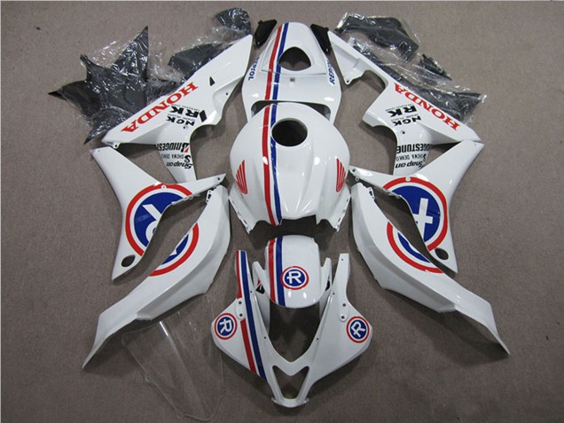 Carénages Moto Honda CBR600RR 2007-2008 - Blanc Bleu Rouge R