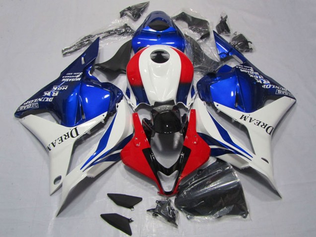 Carénages Moto Honda CBR600RR 2009-2012 - Blanc Rouge Bleu Dream