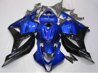 Carénages Moto Honda CBR600RR 2009-2012 - Bleu Noir Brillant