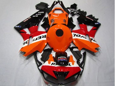 Kits Carénages Moto Honda CBR600RR 2013-2023 - Orange Blanc Rouge Noir Brillant Repsol