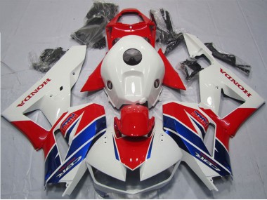 Kits Carénage Moto ABS Honda CBR600RR 2013-2023 - Blanc Rouge Bleu HRC