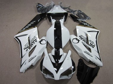 Carénages Moto Honda CBR1000RR 2004-2005 - Blanc Noir Brillant Pramac