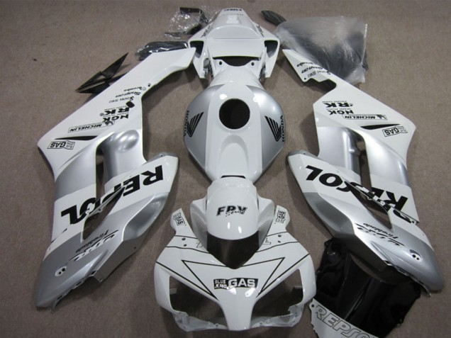 Kits Carénage Moto Honda CBR1000RR 2004-2005 - Blanc Argent Noir Repsol