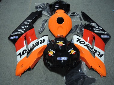 Kits Carénage ABS Honda CBR1000RR 2004-2005 - Orange Blanc Rouge Noir Brillant Repsol
