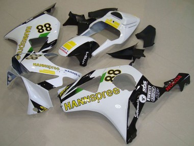 Carénages Moto Honda CBR900RR 954 2002-2003 - Blanc Jaune Noir Brillant Hannspree 88