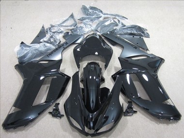 Carénages Moto Kawasaki ZX6R 2007-2008 - Noir Argent