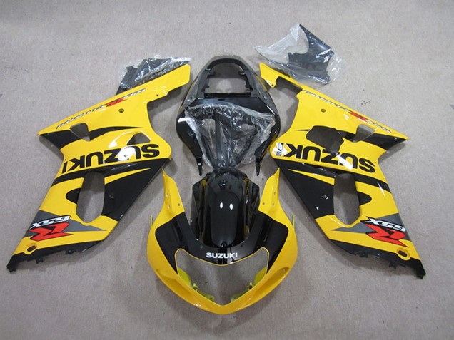 Carénages Moto Suzuki GSXR 600 2001-2003 - Jaune Noir