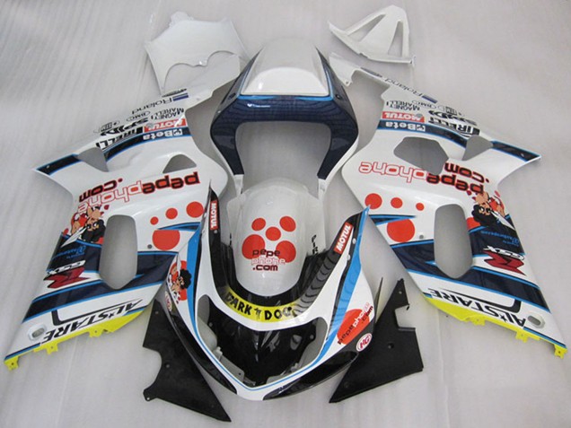 Carénages Moto Suzuki GSXR 600 2001-2003 - Blanc Bleu Rouge Jaune Noir Dark Dog