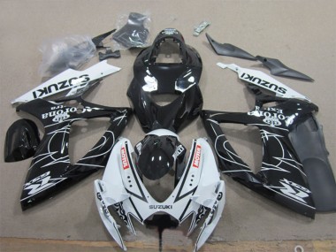 Carénages Moto Suzuki GSXR 600 2006-2007 - Blanc Noir Corona Extra Motul