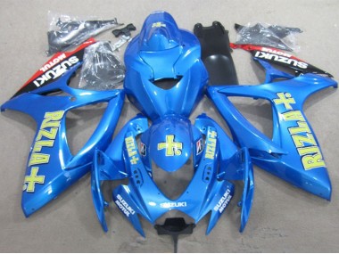 Carénages Moto Suzuki GSXR 600 2006-2007 - Bleu Or Rouge Rizla
