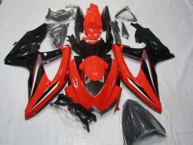 Carénages Moto Suzuki GSXR 600 2008-2010 - Rouge Noir