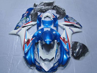 Carénages Moto Suzuki GSXR 600 2011-2024 - Bleu Blanc
