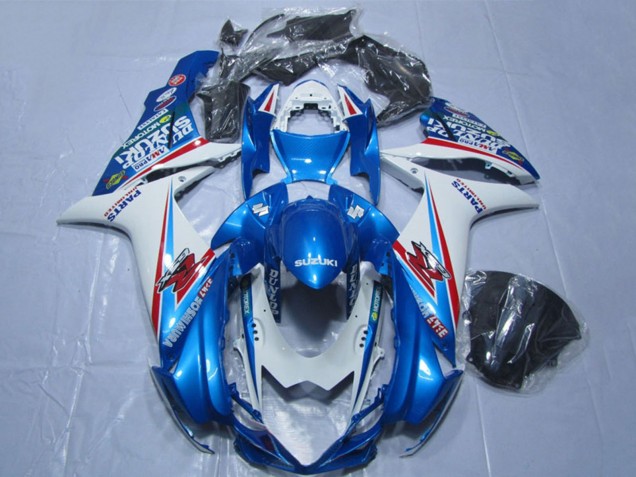 Carénages Moto Suzuki GSXR 600 2011-2024 - Bleu Blanc