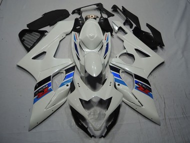 Kits Carénage Moto Suzuki GSXR 1000 2007-2008 - Blanc Bleu Rouge