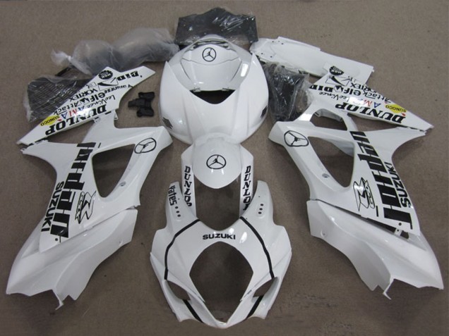 Carénages Moto Suzuki GSXR 1000 2007-2008 - Blanc Noir Jordan