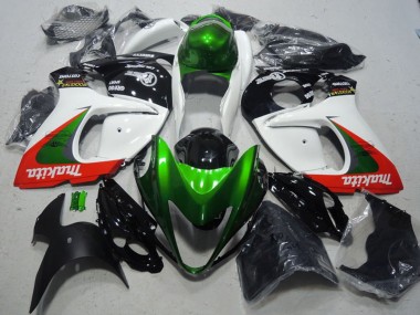 Carénages Moto Suzuki GSXR 1300 Hayabusa 2008-2020 - Blanc Vert Rouge Makita