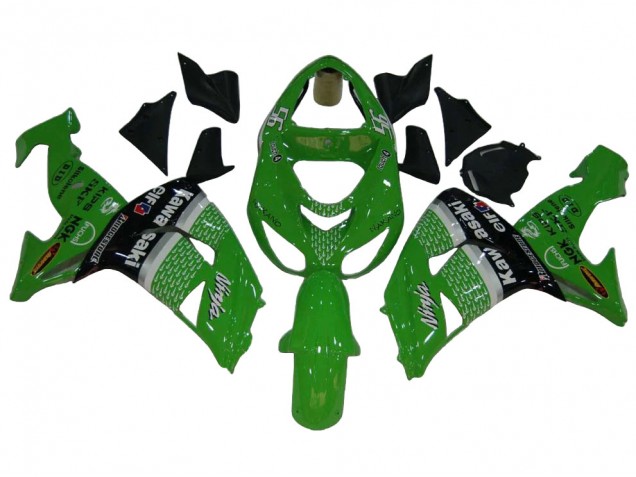 Carénages Moto Kawasaki ZX10R 2006-2007 - Vert Blanc Noir Elf