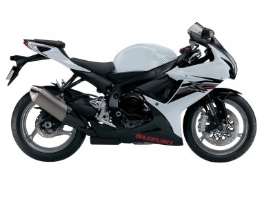 Carénages Moto Suzuki GSXR 600/750 2011-2024 - Blanc Noir