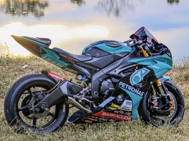 Carénages Moto Yamaha YZF R6 2008-2016 - Vert Clair Blanc Noir Petronas