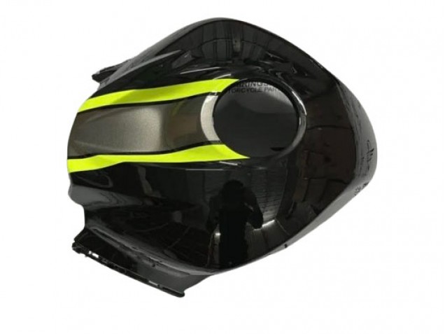 Carénages Moto Honda CBR600RR 2007-2008 - Noir Brillant Haute Visibilité Jaune