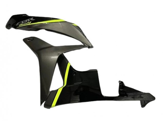 Carénages Moto Honda CBR600RR 2007-2008 - Noir Brillant Haute Visibilité Jaune