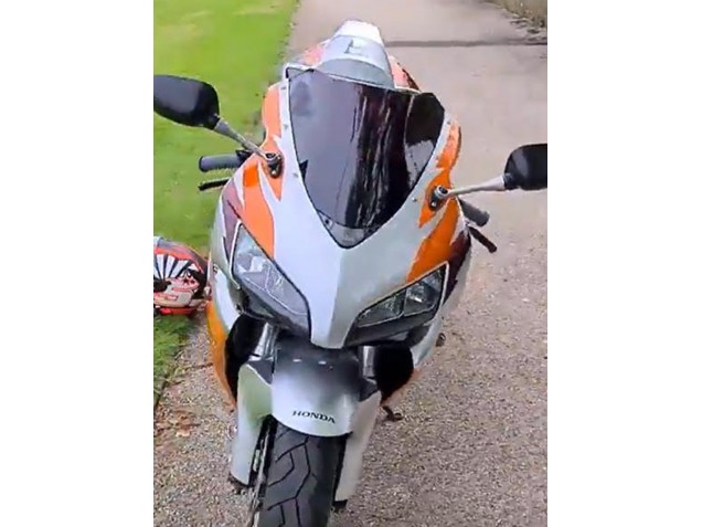 Carénages Moto Honda CBR1000RR 2006-2007 - Argent Orange