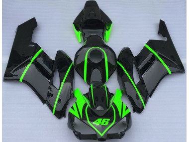 Nero Lucido E Verde Alta Visibilità 2004-2005 Honda CBR1000RR Carénage Moto