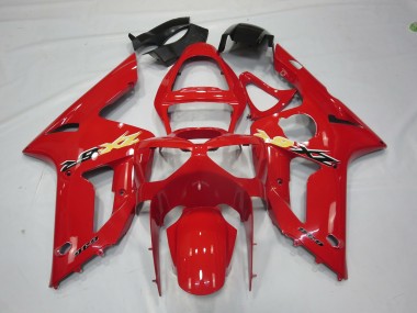 Ninja Rouge 2003-2004 Kawasaki ZX6R Carénage Moto