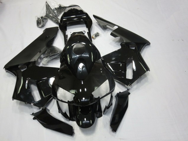 Noir Brillant & Mat 2003-2004 Honda CBR600RR Carénage Moto