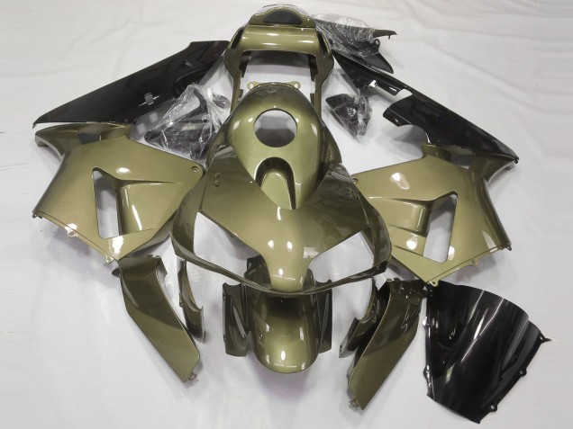 Olive Brillant 2003-2004 Honda CBR600RR Carénage Moto