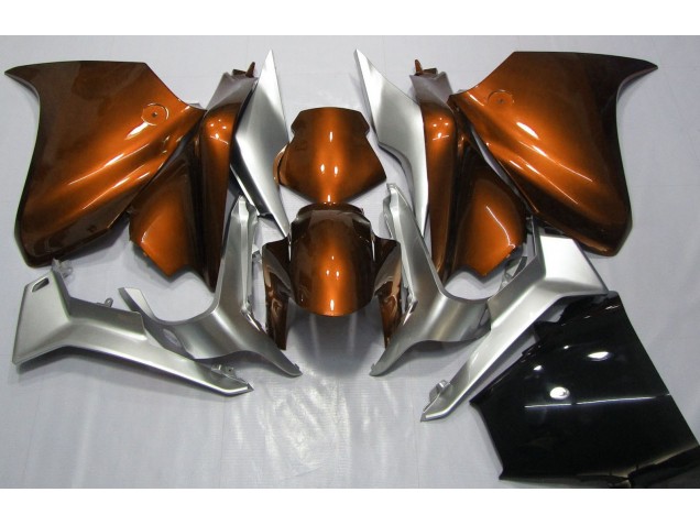 Orange & Argent 2010-2013 Honda VFR1200 Carénage Moto Orange & Argent 2010-2013 Honda VFR1200 Carénage Moto