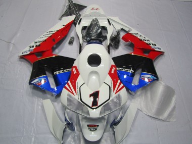 Rouge Blanc Noir & Bleu 2003-2004 Honda CBR600RR Carénage Moto